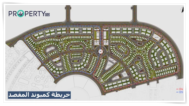Al Maqsad Master Plan خريطة كمبوند المقصد