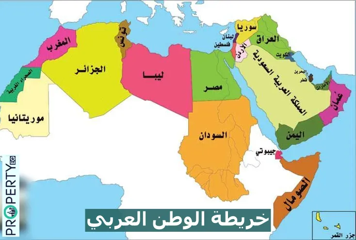 خريطة الوطن العربي