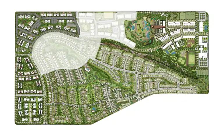 كمبوند بالم هيلز التجمع الخامس ماستر بلان كمبوند بالم هيلز القاهرة الجديدة
