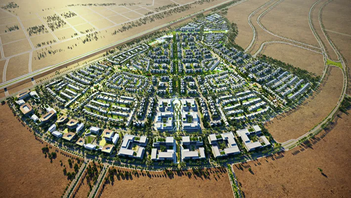 خريطة توضح تصميمات وتقسيمات كمبوند فاي سوديك الشيخ زايد الجديدة