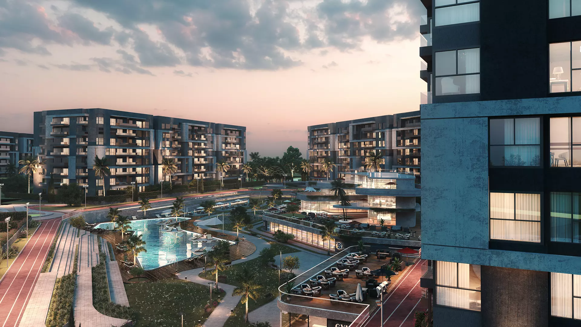 كمبوند سين 7 العاصمة اطلالات وحدات كمبوند سين 7 العاصمة الادارية الجديدة