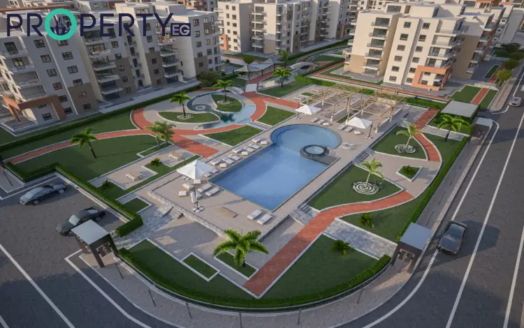 كمبوند كالما حدائق اكتوبر صورة علوية لكمبوند كالما 6 أكتوبر.