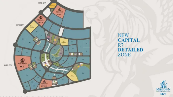 midtown sky العاصمة الادارية كمبوند ميدتاون سكاي العاصمة الادارية