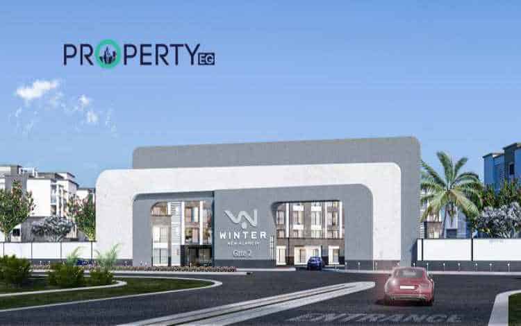 قرية وينتر العلمين الجديدة | قسط وحدتك المميزة على 9 سنوات 1 صورة أمامية لواجهة قرية وينتر العلمين الجديدة.