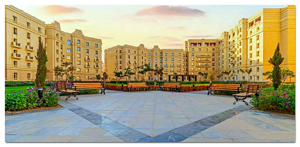 اطلالات فريدة ورائعة لوحدات كمبوند ميادين اطلالات وحدات ميادين العاصمة الادارية