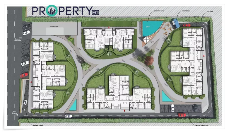 تصميم كمبوند لاكازا الشيخ زايد الجديدة تصميم لاكازا لشيخ زايد