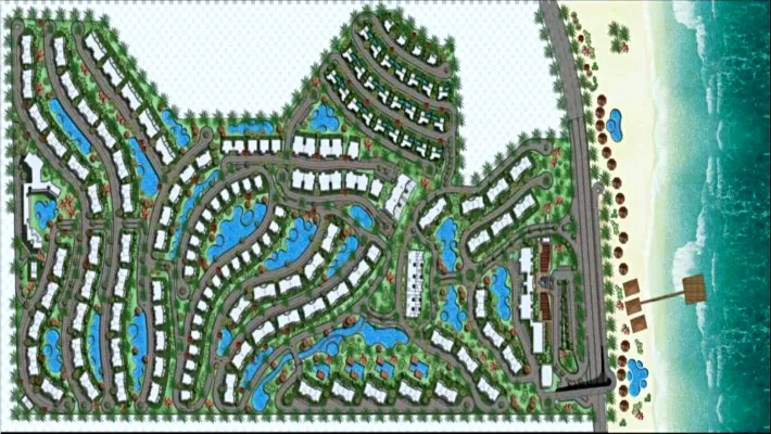 مخطط تصميمات مشروع جبال تصميمات منتجع جبال العين السخنة