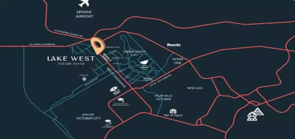 كمبوند ليك ويست الشيخ زايد ليك ويست