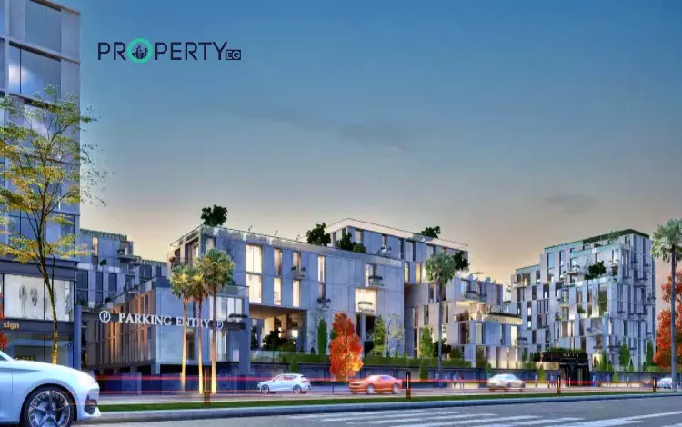 سكاي رامب اب وايد صورة توضح المناطق التجارية داخل كمبوند سكاي رامب زايد الجديدة