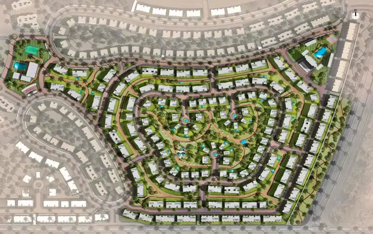 كمبوند ذا ريدج المستقبل صورة توضح التصميم الكلي لكمبوند ذا ريدج المستقبل سيتي