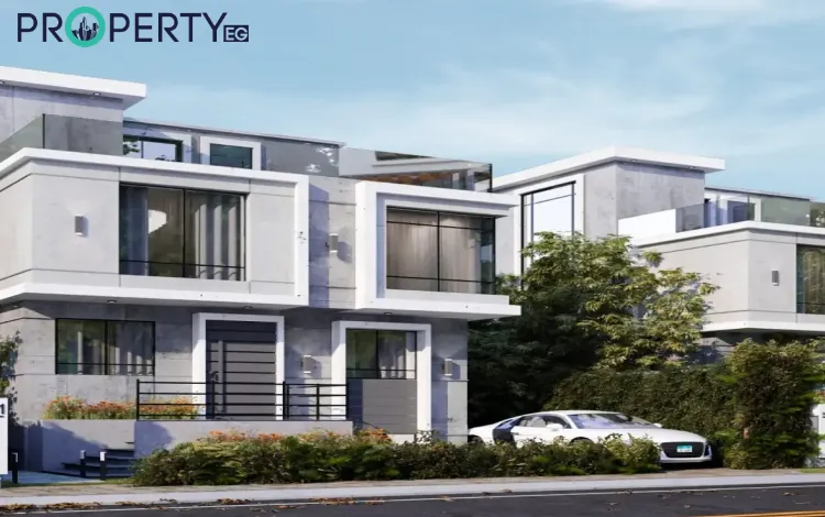 كمبوند يامور نيو زايد توضح الصورة كيف تُحيط الأشجار بالفلل المنفصلة من جميع الجهات في كمبوند يامور الشيخ زايد