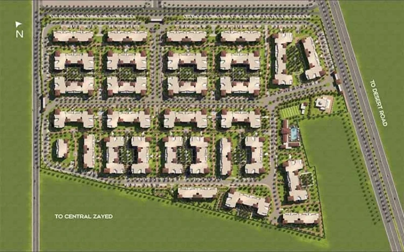 مشروع فيلدج ويست زايد الجديدة ماستر بلان مشروع فيلدج ويست درة