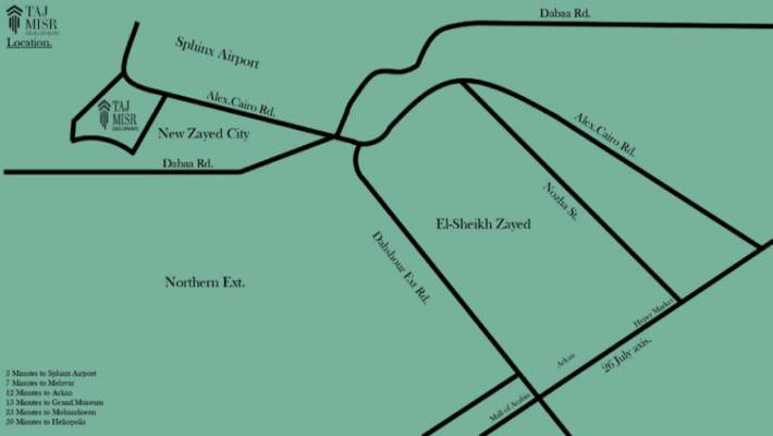 موقع كمبوند دي جويا الشيخ زايد ديجويا زايد