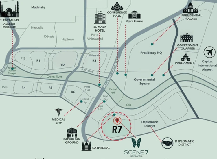 كمبوند سين 7 Compound Scene 7 New Capital