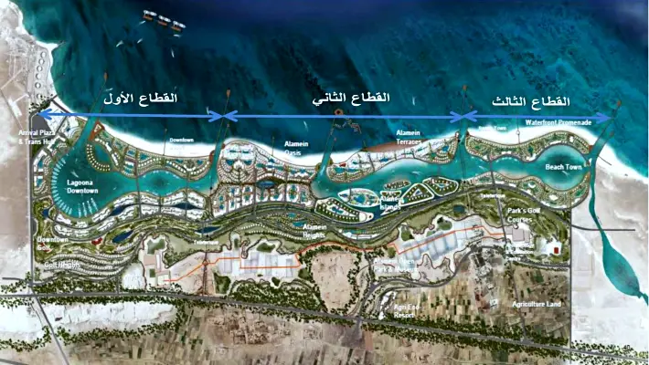 موقع الحي الاتيني العلمين الجديدة