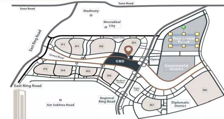 موقع برج انفينيتي برج انفينيتي العاصمة الإدارية الجديدة