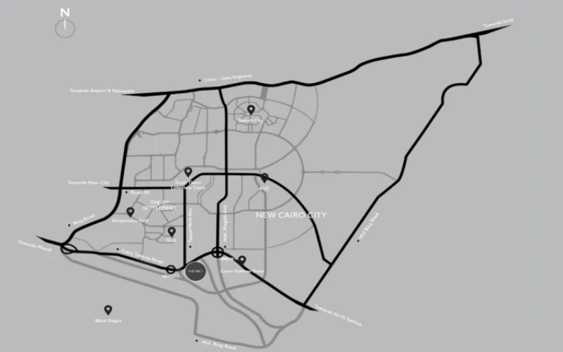 كمبوند ديستريكت 5 التجمع الخامس District 5 New Cairo اسعار 2026 1 موقع كمبوند ديستريكت 5 التجمع