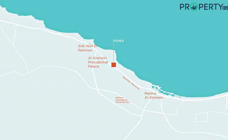 موقع قرية نورد العلمين الجديدة موقع قرية نورد العلمين الجديدة