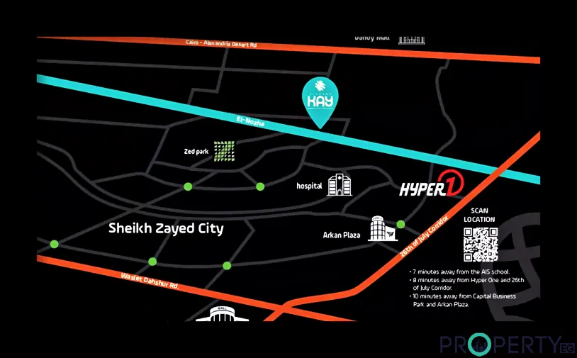 كمبوند الكارما كاي الشيخ زايد موقع كمبوند الكارما كاي الشيخ زايد