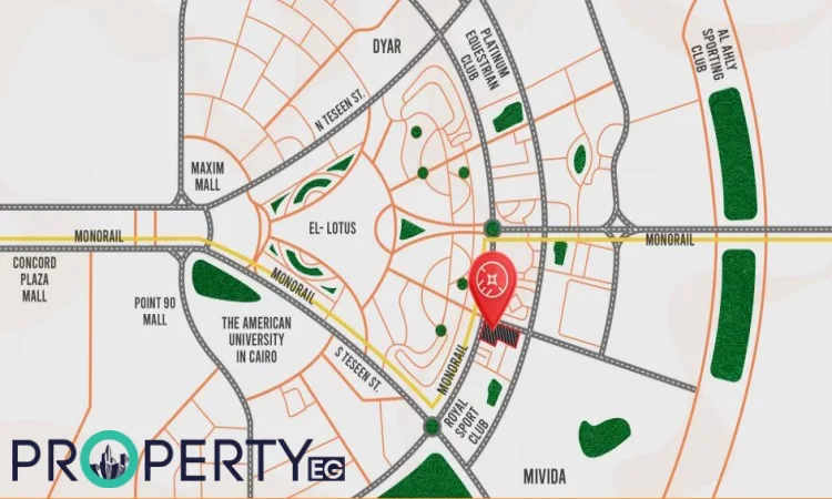 كمبوند بوتيك فيلدج التجمع الخامس خريطة كمبوند بوتيك فيلدج التجمع الخامس