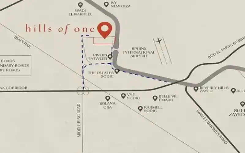 كمبوند هيلز اوف وان الشيخ زايد Hills Of One بمقدم 5% 1 كمبوند هيلز أوف ون بيبول اند بليسيز