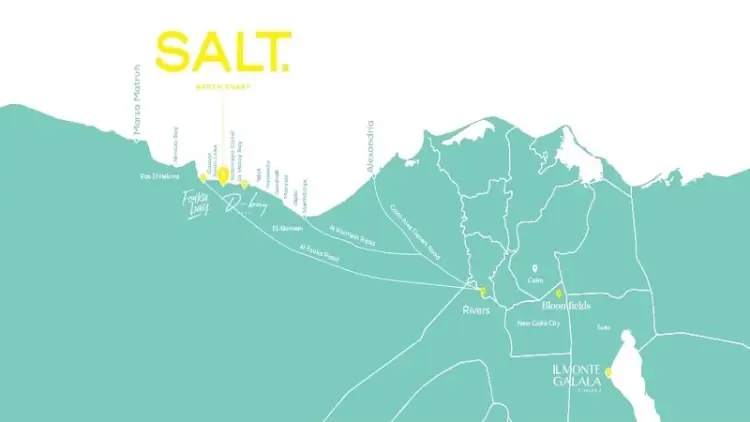 قرية سولت الساحل الشمالي Salt North Coast شاليهك بمقدم 10% 1 قرية Salt North Coast