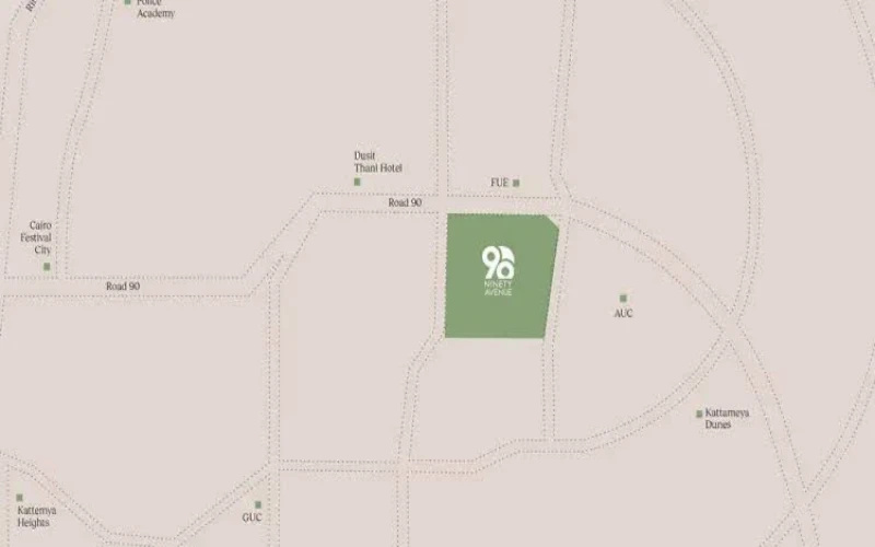 مشروع افينيو 90 التجمع الخامس موقع مشروع افينيو 90 التجمع الخامس