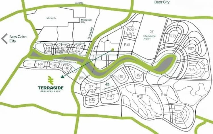 مول تيرا سايد بيزنس بارك العاصمة الإدارية Terraside Business 1 مول تيرا سايد العاصمة الإدارية