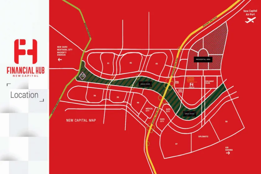 مول فايننشال هاب العاصمة الإدارية Financial HUB Mall اسعار 2025 1 موقع مول فايننشال هاب العاصمة الإدارية الجديدة