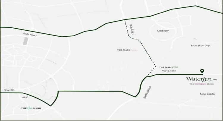 كمبوند واتر لين المستقبل سيتي كمبوند واتر لين