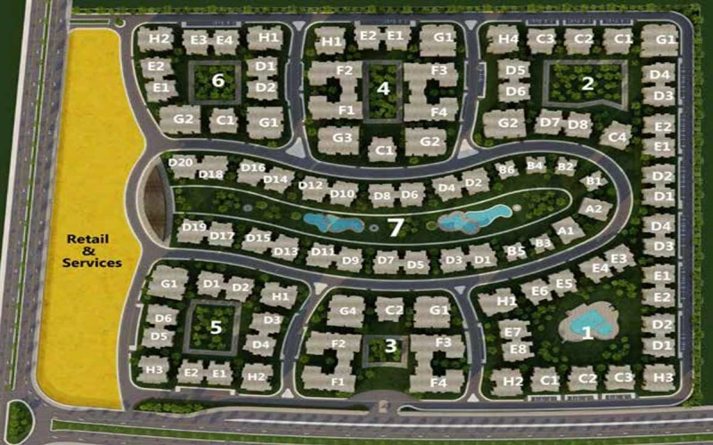 Galleria Moon Valley New Cairo Galleria Moon Valley New Cairo Compound master plan