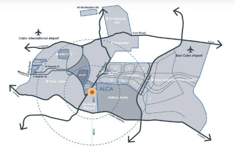Compound Alca SAG New Cairo Location Compound Alca New Cairo