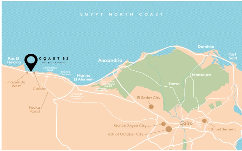 Coast 82 village Coast 82 North Coast village Location