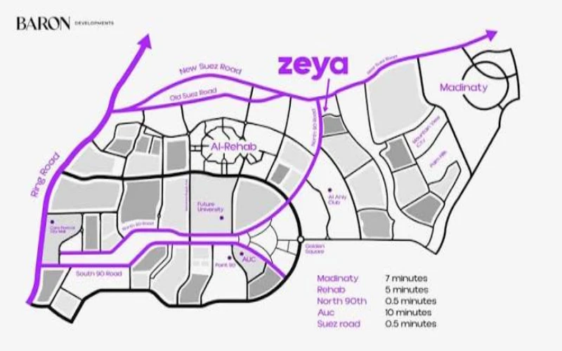 Zeya Compound zeya new cairo Location