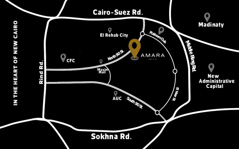 Amara Residence Compound Amara New Cairo Location