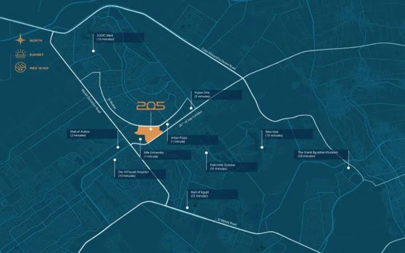 Location Compound Arkan Palm 205 Sheikh Zayed Compound 205 Zayed Location