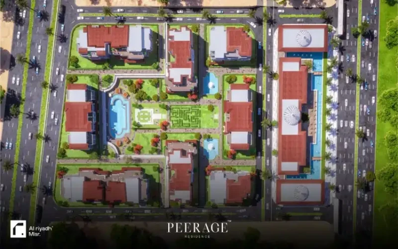 Peerage New Cairo master plan Peerage Residence New Cairo Compound master plan