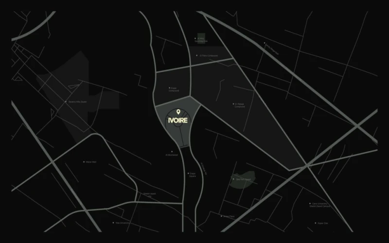 موقع مشروع كولاج ايفوري إيست موقع Collage Ivoire East New Cairo